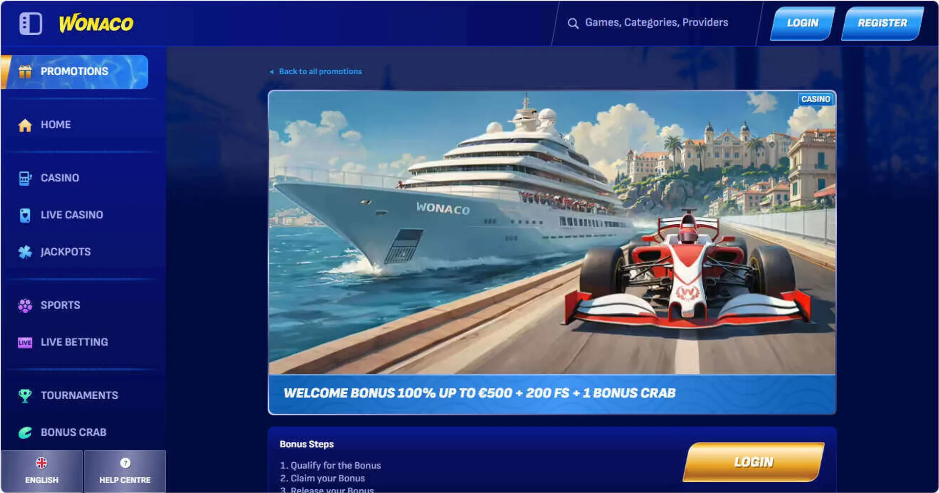 Betfair login bônus